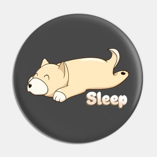 I Love Sleep Puppy Pin