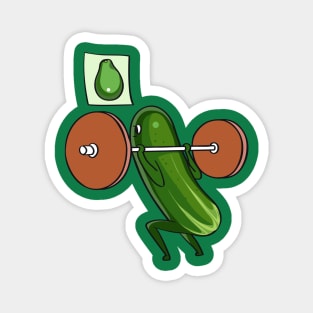 Cucumber Squats Magnet