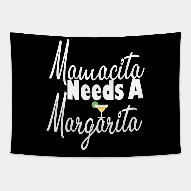 Mamacita Needs a Margarita, Cinco De Mayo Shirt, Margarita Shirt, Fiesta Shirt, Fiesta Bachelorette, Mom Shirt, Funny Mom Shirt Tapestry by wiixyou