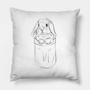 Lop Hase im Beutel Pillow