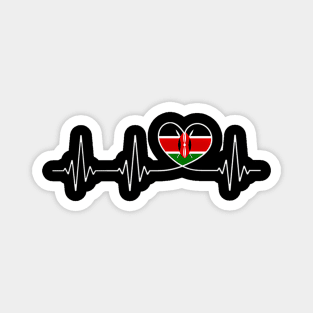 Kenya Love Hebeat And Kenyan Flag He Kenya Magnet