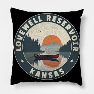 Lovewell Reservoir Kansas Sunset Pillow