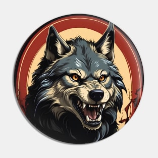 Wolf's Roar Pin