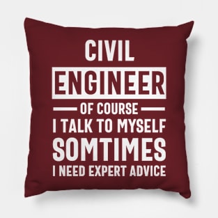 civil engineer funny saying Pillow