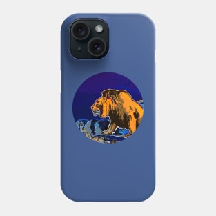 Night Lion Profile Phone Case