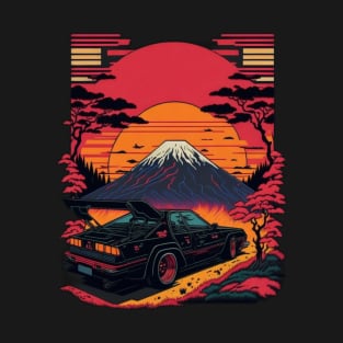 Car in the Japanese Sunset T-Shirt