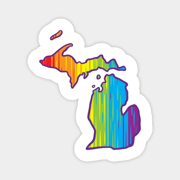 Michigan Pride Magnet by Manfish Inc.