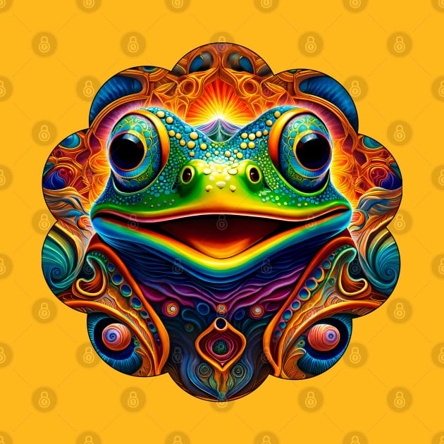 Froggy Animal Spirit (32.1) - Trippy Psychedelic Frog by TheThirdEye