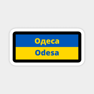 Odesa City in Ukraine Flag Magnet