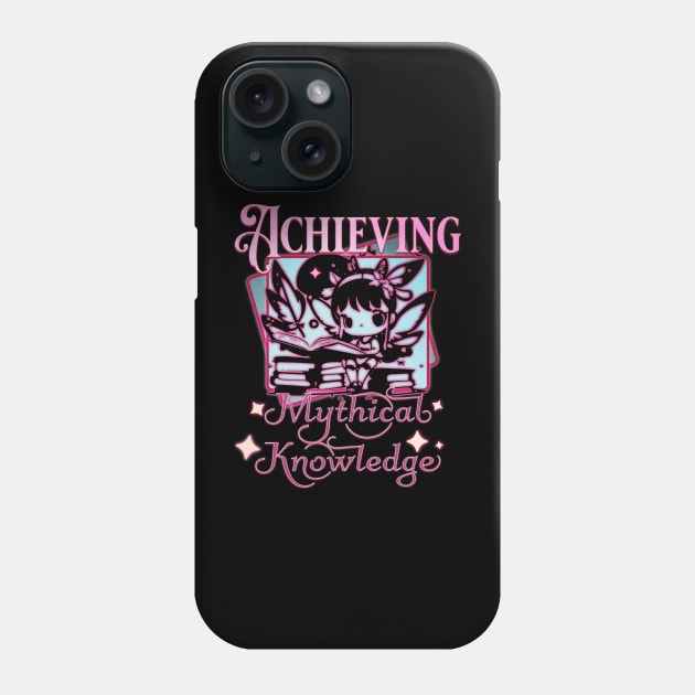 Achieving Mythical Knowledge Pink Fairy Phone Case by mythikcreationz