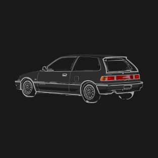 Honda Civic EF Hatchback Sketch T-Shirt