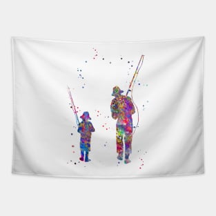 Daddy's little fishing buddy Tapestry