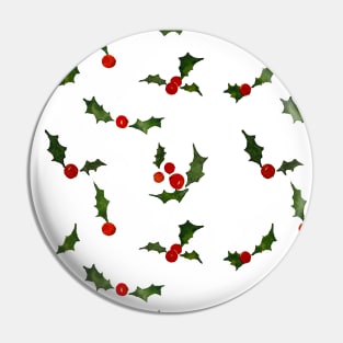 holly pattern Pin