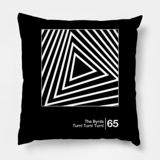 The Byrds / Minimalist Graphic Design Artwork Pillow