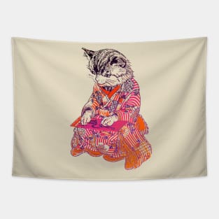 Cat musician Tapestry