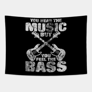 You Hear The Music But You Can Feel The Bass retro Tapestry
