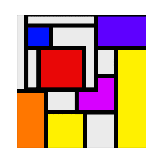 mondrian inspired design by pauloneill-art