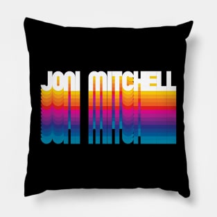 Retro Joni Proud Personalized Name Gift Retro Rainbow Style Pillow