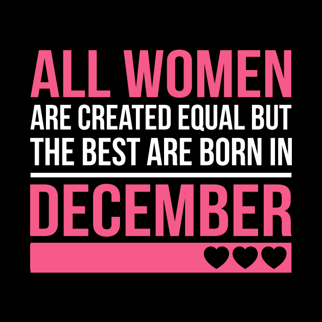 Best Women Are Born In December Birthday Gift by SweetMay