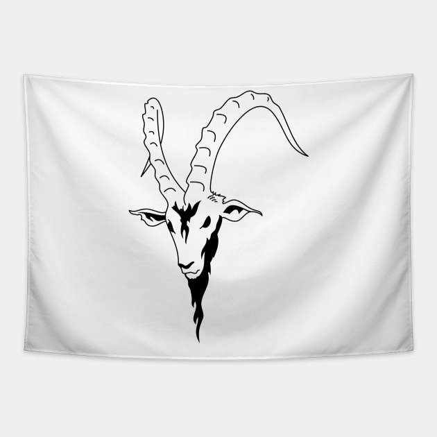 cool goat head Tapestry by imdesign