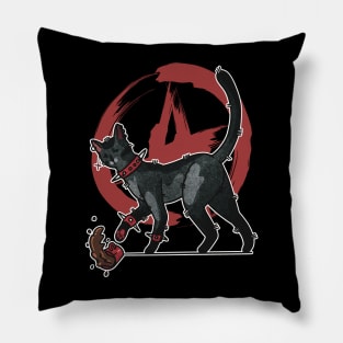 Anarchist Black Cat Pillow
