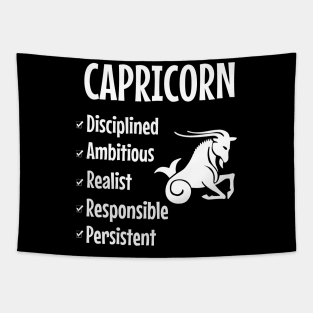 Characteristics of the sign of capricorn Tapestry