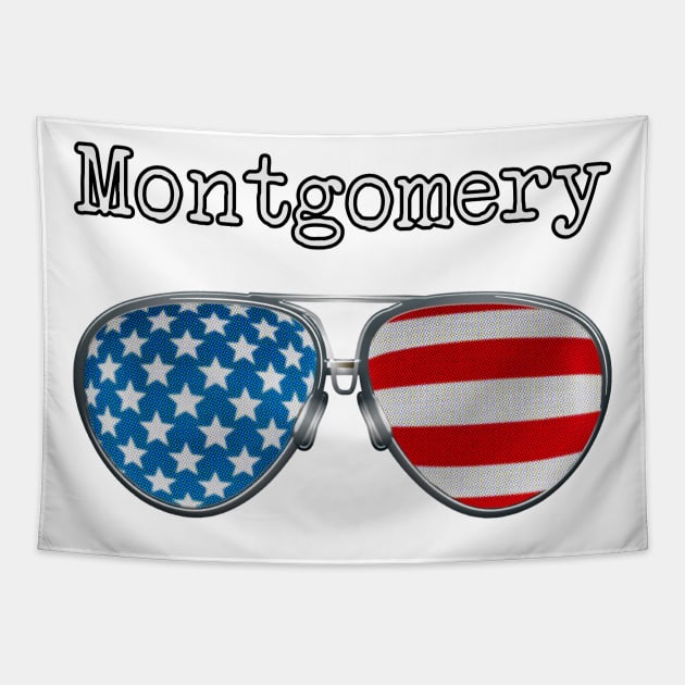 AMERICA PILOT GLASSES MONTGOMERY Tapestry by SAMELVES