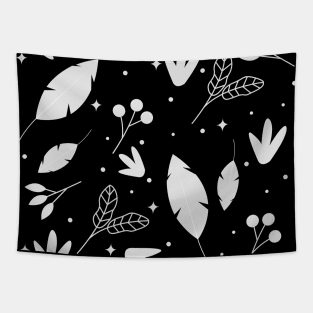 Colorless Tropical Plants 2 Tapestry