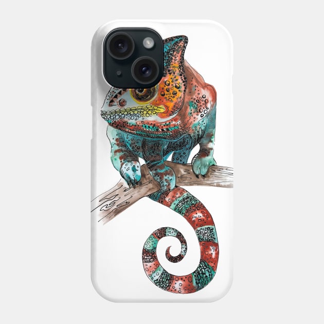 Chameleon Phone Case by VicaVeresk
