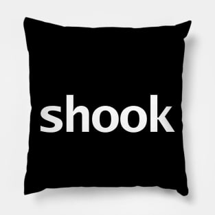 Shook Funny Typography Pillow
