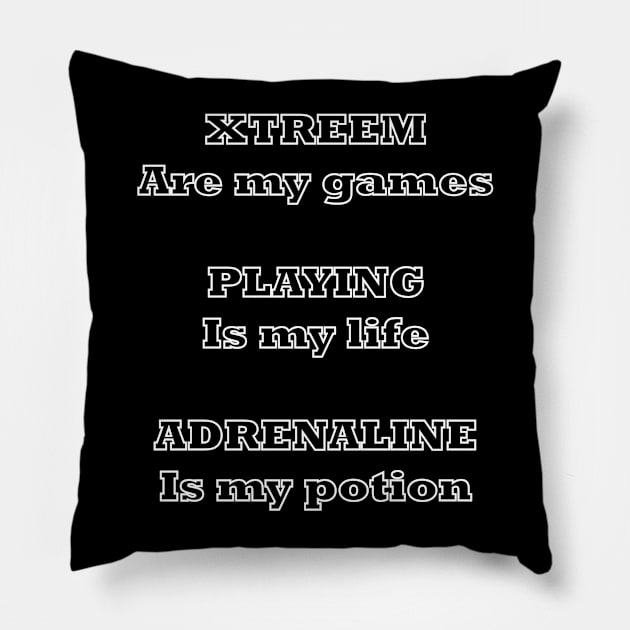 Xtreem games t Pillow by TJManrique