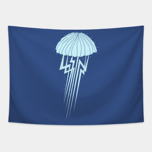 thunder jellyfish Tapestry by barmalisiRTB