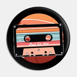 70S RETRO  vintage retro cassette Pin