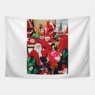 christmas, santa claus, santa, xmas, claus, christmas decorations, decorations, christmas santa claus, merry christmas, merry, holiday, funny, winter, cute, snow Tapestry