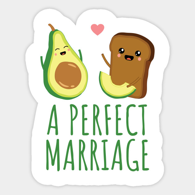 Avocado Toast Cute Kawaii Style Avocados Sticker Teepublic