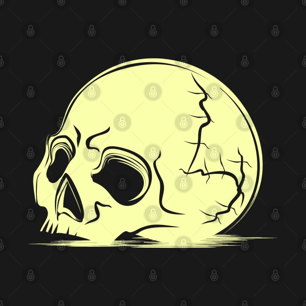 skull white by Distrowlinc