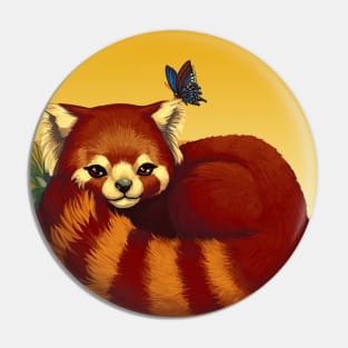 Red panda Pin