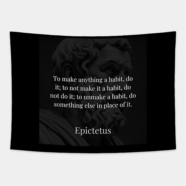 Epictetus's Rule for Habits: The Power of Action and Replacement Tapestry by Dose of Philosophy