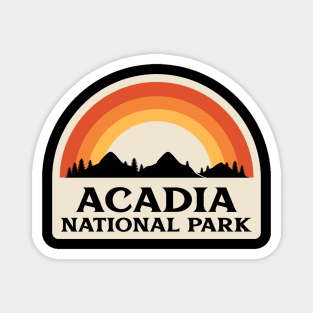 Acadia National Park Retro Magnet