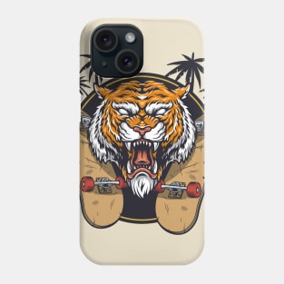 angry tiger face - tiger claw Phone Case