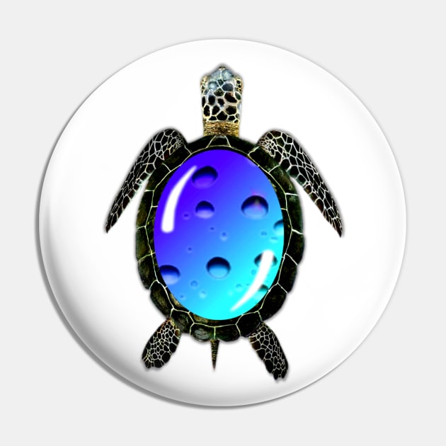 Water Turtle Pin by KC Morcom aka KCM Gems n Bling aka KCM Inspirations