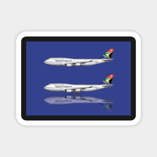 South African Airways 747-444 Magnet