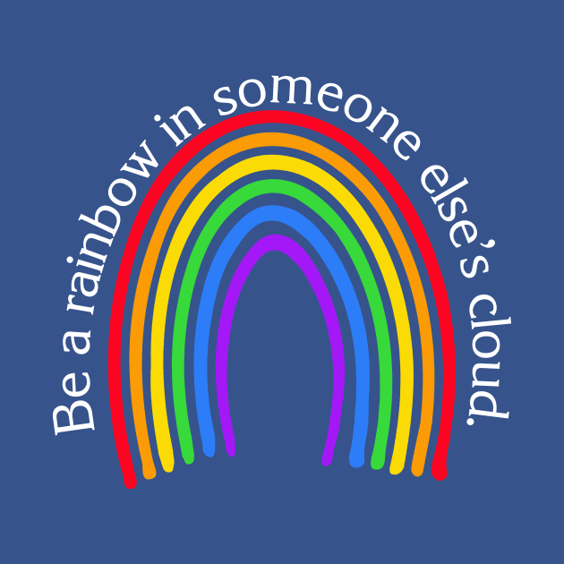 Rainbow Art with Positive Message by Scarebaby