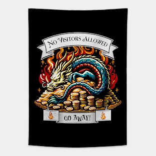 No Visitors Allowed - Dragon Hoard Tapestry