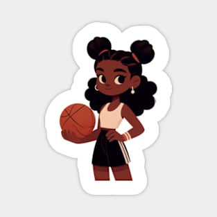 Female basketball player Magnet