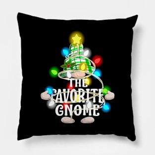 The Favorite Gnome Christmas Matching Family Shirt Pillow