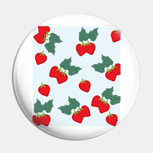 Strawberry Pattern Pin