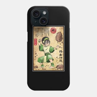 Earth kindom master woodblock Phone Case