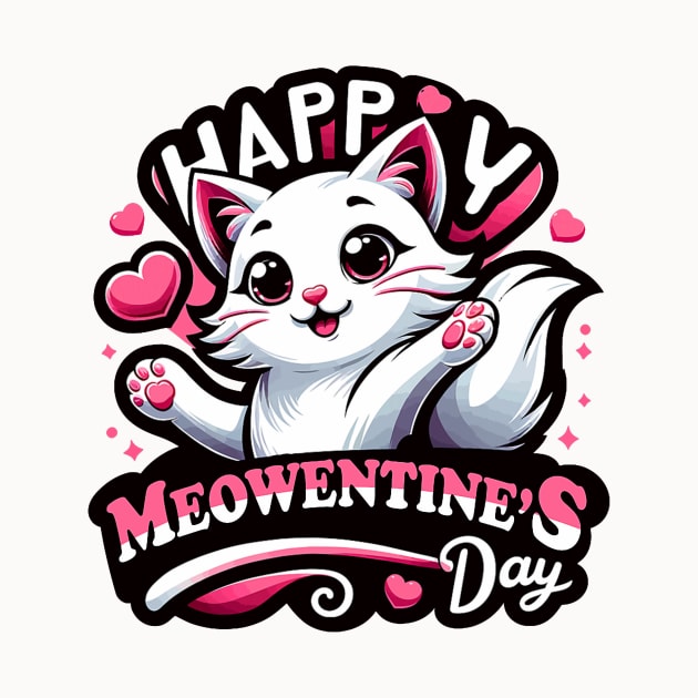 Cute Cat Valentine_s Day Celebration by jadolomadolo