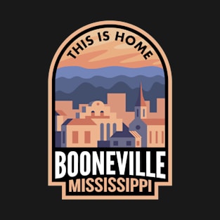 Downtown Booneville Mississippi This is Home T-Shirt